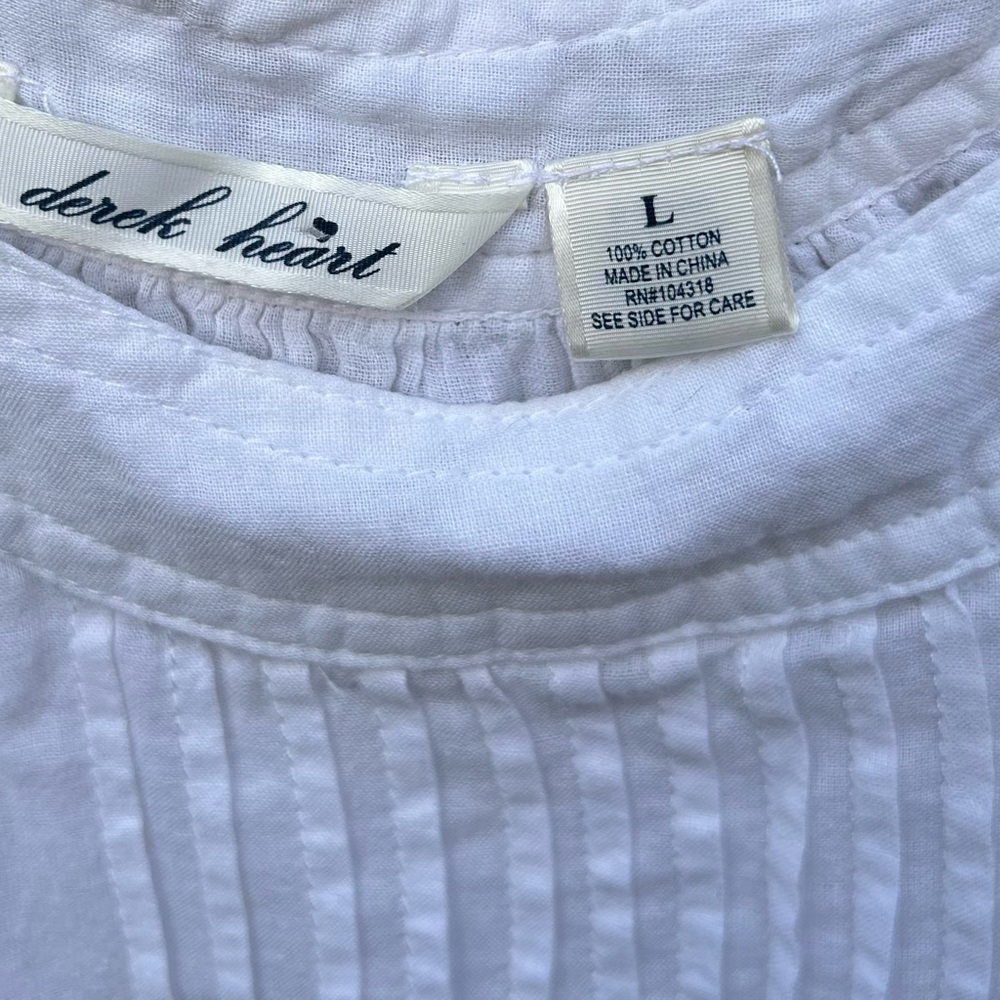 NWOT-Sz L-Inedita Silky Love Edition brand white lined dress with lace accents - Picture 5 of 7